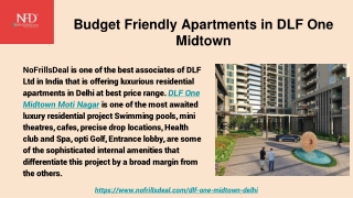 Budget Friendly Apartments in DLF One Midtown