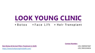 Botox Treatment in Delhi | Best Dermal Fillers Treatment in Delhi