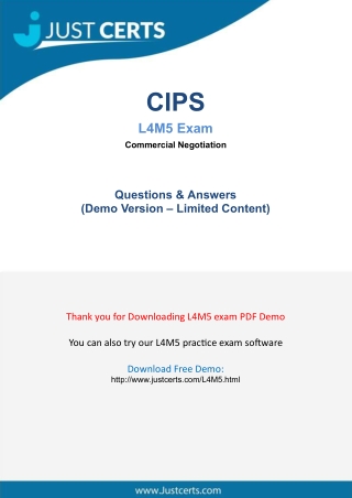 Get Success With Real CIPS L4M5 Exam PDF-[2021]
