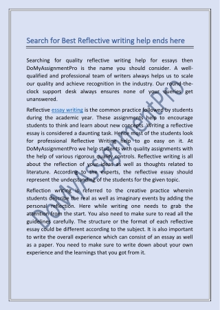 Reflective Assignment Wriring Help-converted