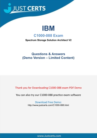 Get Success With Real IBM C1000-088 Exam PDF-[2021]