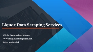 Liquor Data Scraping Services
