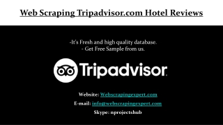 Web Scraping Tripadvisor.com Hotel Reviews