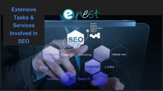 Extensive Tasks And Services Involved in SEO
