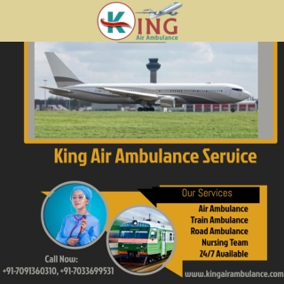 Extensive Air Ambulance Service in Kolkata Avail with Healthcare and Cure by King