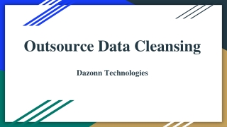 Outsource Data Cleansing