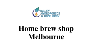 Home brew shop Melbourne