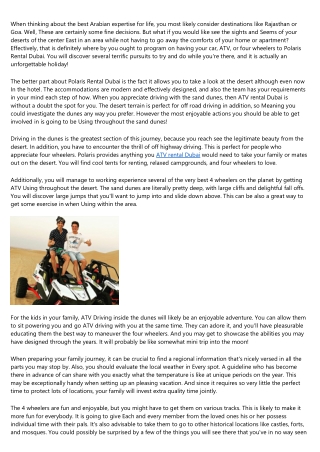 The Pros and Cons of Polaris rental Dubai