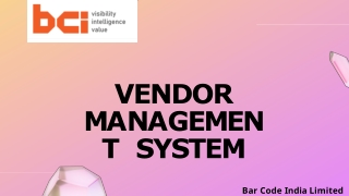 Vendor Management System