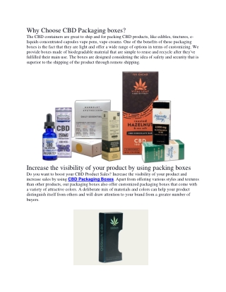 High-Quality Custom CBD Boxes for Your CBD Brand