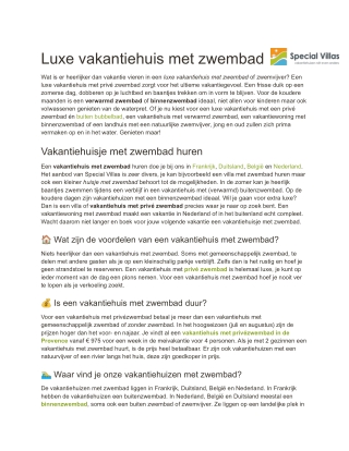 Huis met zwembad - Special Villas