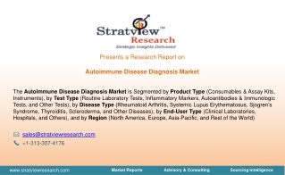 Autoimmune Disease Diagnosis Market Size, Share, Trend, Forecast, & Industry Ana