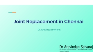 Joint Replacement in Chennai