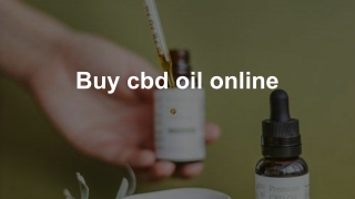 Buy cbd oil online