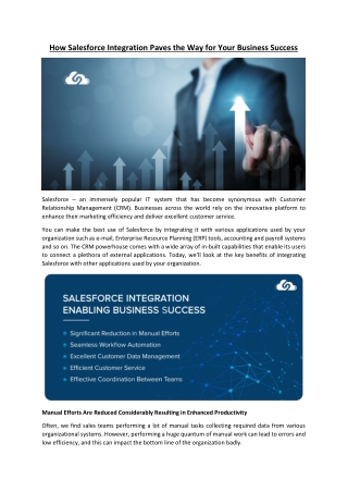 How Salesforce Integration Paves the Way for Your Business Success