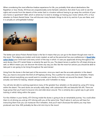 15 Secretly Funny People Working in ATV rental Dubai