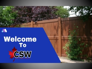 High Quality Fencing Supplies Calgary by CSW