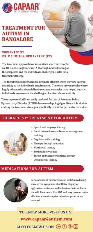 Treatment for Autism in Bangalore - Autism Centres in Bangalore - CAPAAR