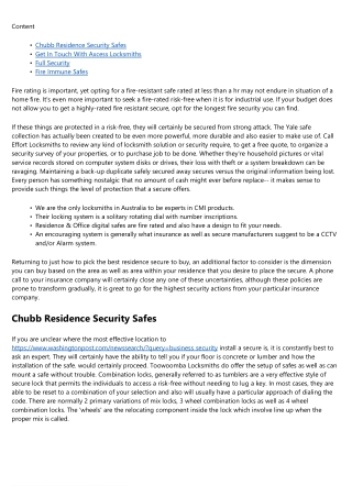 Security Safes To Buy