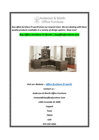 Buy Office Furniture Ft Worth  Awofficefurniture.com