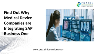 Medical Device Companies Integrating SAP Business One