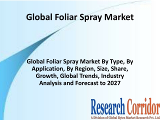 Global-Foliar-Spray-Market