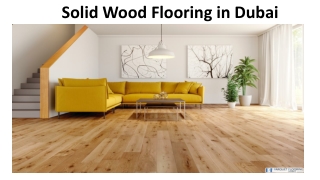 Solid Wood Flooring in Dubai