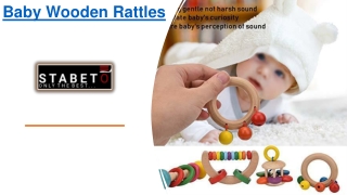 Baby Wooden Rattles