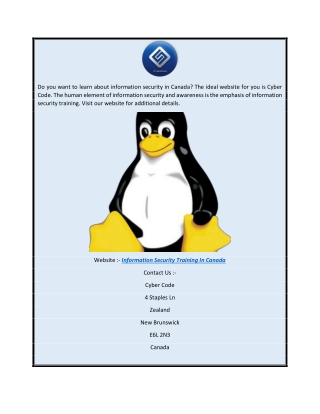 Information Security Training in Canada  Cybercode.ca
