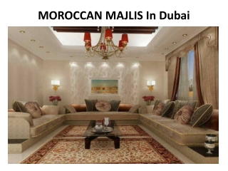 MOROCCAN MAJLIS In Dubai