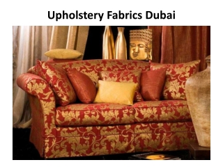 Upholstery Fabrics Dubai