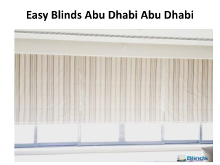 Easy Blinds Abu Dhabi Abu Dhabi