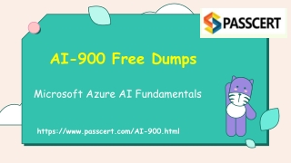 Download 2021 Free Microsoft Azure AI Fundamentals AI-900 Real Dumps