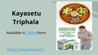 Kayasetu Triphala