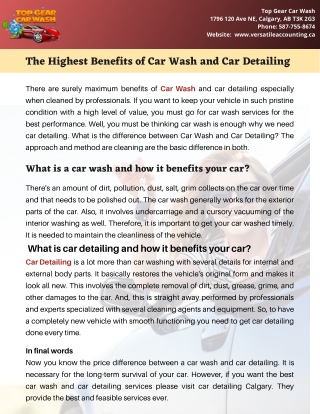 The Highest Benefits of Car Wash and Car Detailing