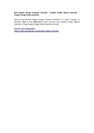 Best Graphic Design Company Australia - Graphic Design Agency Australia  - Graph