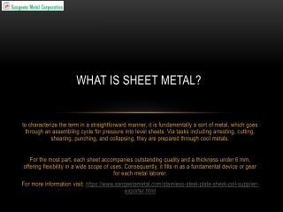 What is sheet metal