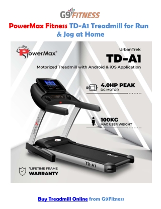 Buy Treadmill Online for home use buy at G9fitness