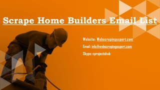 Scrape Home Builders Email List