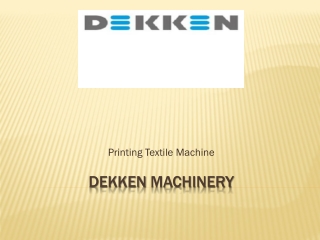 Printing Textile Machine