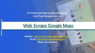 Web scrape Google Maps