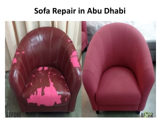 Sofa Repair in Abu Dhabi