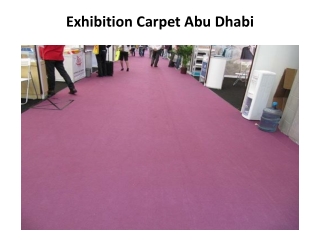 Exhibition Carpet Abu Dhabi