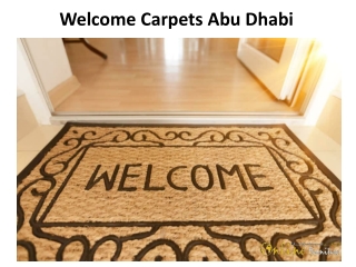 Welcome Carpets Abu Dhabi