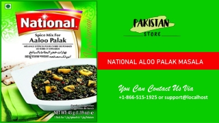 National Aloo Palak Masala - Frompakistan