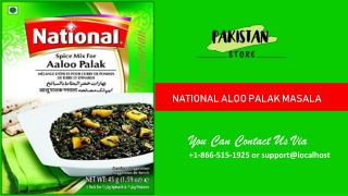 National Aloo Palak Masala - Frompakistan