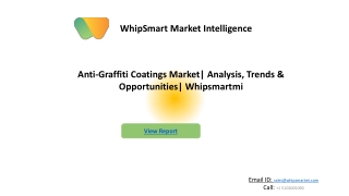 Anti-graffiti Coatings Market Global Forecast 2027 by industry trends & Key Play