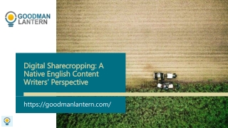 Digital Sharecropping: A Native English Content Writers’ Perspective