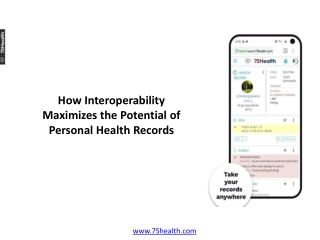 How Interoperability Maximizes the Potential of Personal Health Records