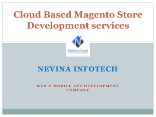 Cloud Based Magento Store Development services